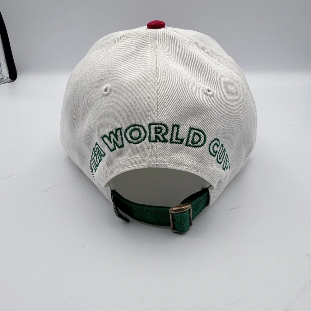 FIFA World Cup 2026 Mexico Hat Core Adjustable Cap Natural/Red Soccer Fan Gear